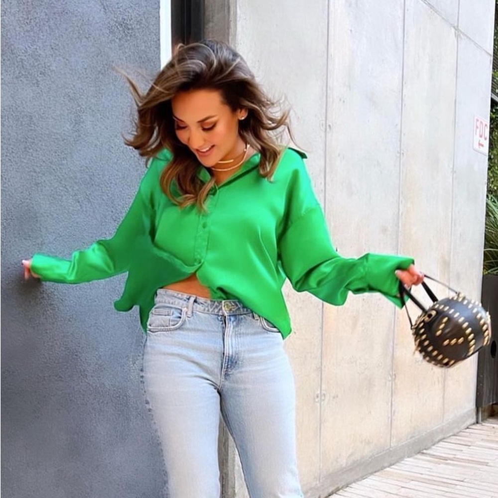 Green H&M Green Blouse